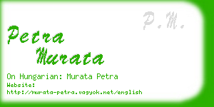 petra murata business card